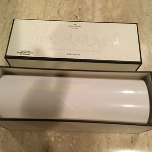 Kate Spade New York Just Married Car Window Cling